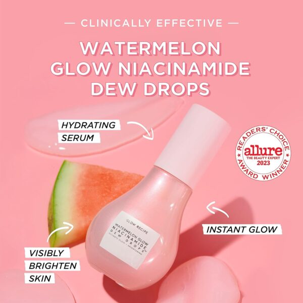 Glow Niacinamide Dew Drops Face Serum - Hydrating Hyaluronic Acid Skincare Serum