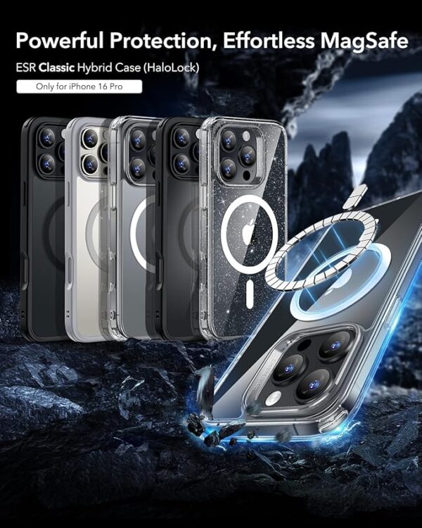 ESR for iPhone 16 Pro Case, Compatible with MagSafe, Shockproof Military-Grade Protection
