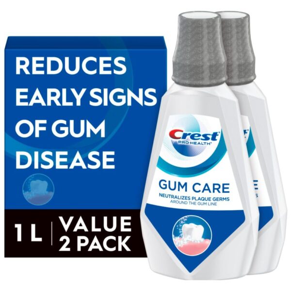 Crest Pro-Health Gum Care Mouthwash, Cool Wintergreen, CPC Antigingivitis/Antiplaque Oral Rinse Mouthwash for Adults