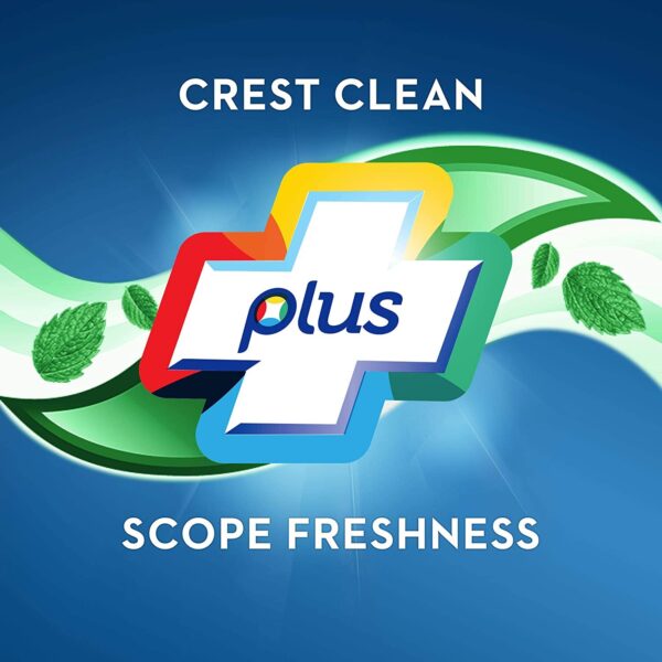 Crest + Scope Whitening Toothpaste - Pack of 3, 5.4 Oz Tubes - Anticavity Fluoride Toothpaste Minty Fresh Flavor