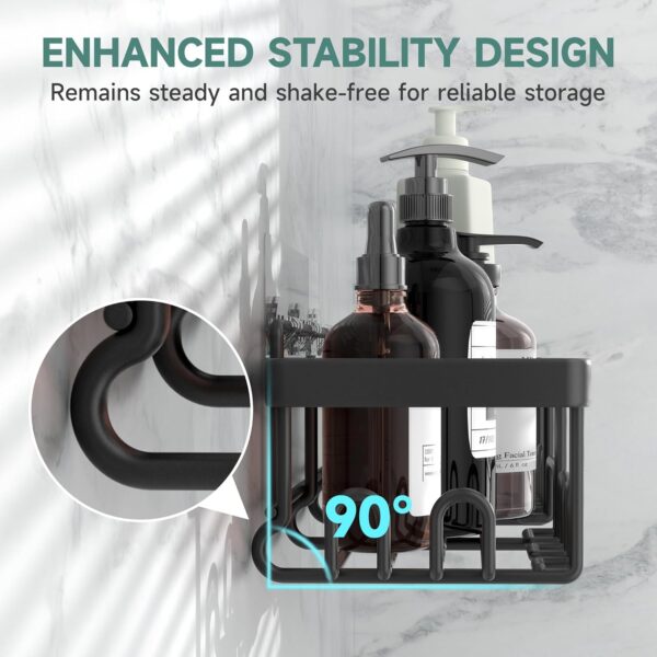 Rustproof Shelves Rack with Soap Holder, No Drilling Wall-Mounted Kitchen & Home Decor