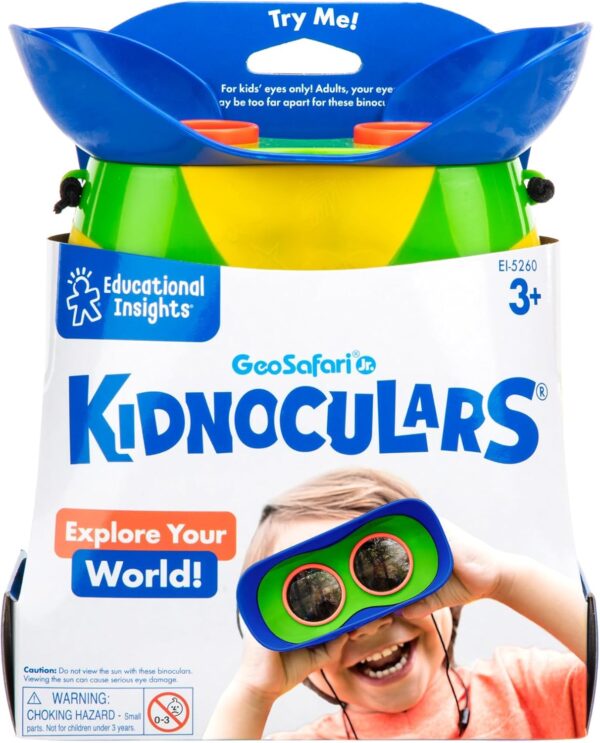Educational Insights GeoSafari Jr. Kidnoculars - Binoculars for Kids Ages 3+, STEM and Outdoor Toys for Toddlers