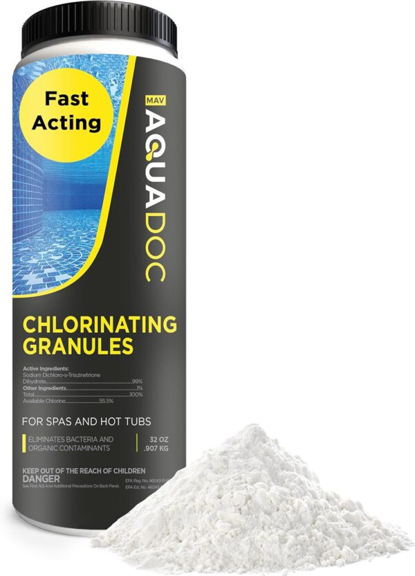 AquaDoc Spa Chlorine Granules for Hot tub - Spa Sanitizing Granules for Hot Tubs
