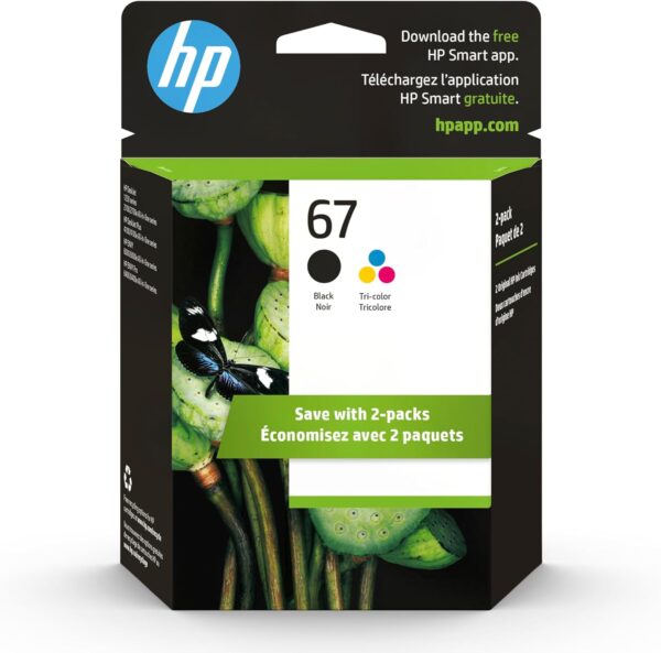 HP 67 Black/Tri-color Ink Cartridges
