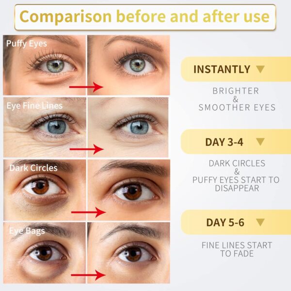 Eye Skin Care Pads With Collagen,Hyaluronic Acid & Castor Oil
