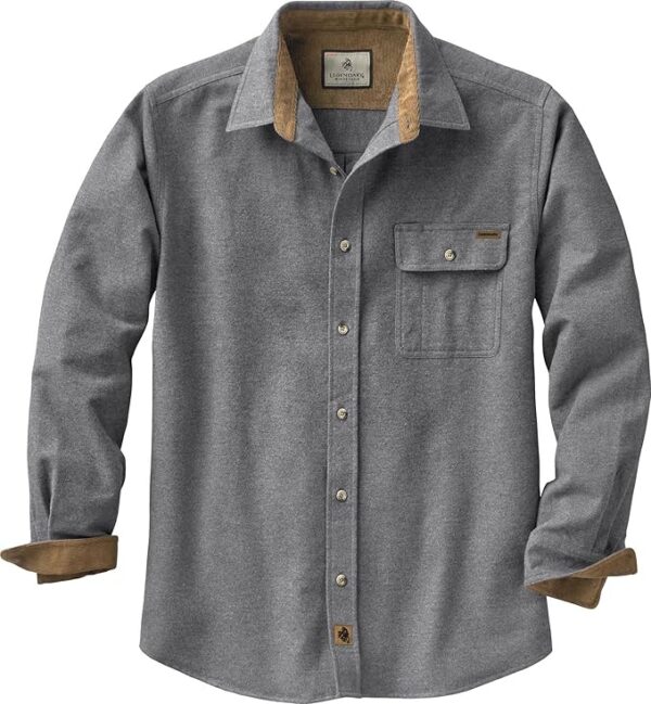 Legendary Whitetails Men's Buck Camp Flannel, Long Sleeve Plaid Button Down Casual Shirt