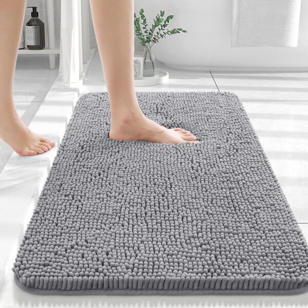 Rubber Backing Quick Dry, Machine Washable Bath Mats for Bathroom Floor
