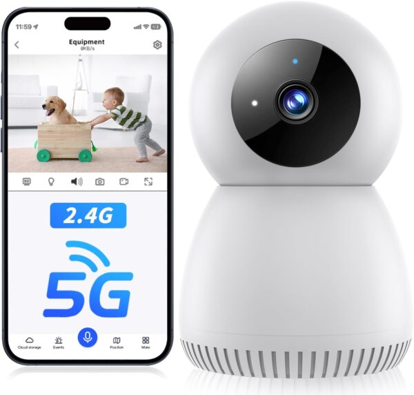NoahTec Indoor Camera,1080P Pet Camera Baby Monitor, Cameras for Home Security Indoor with Phone App