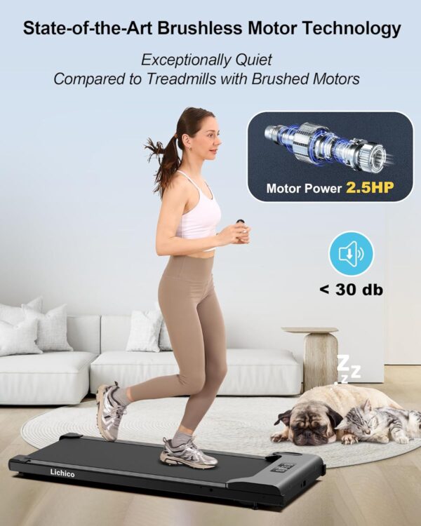 Walking Pad Under Desk Treadmill, Portable Small Treadmills for Home and Office
