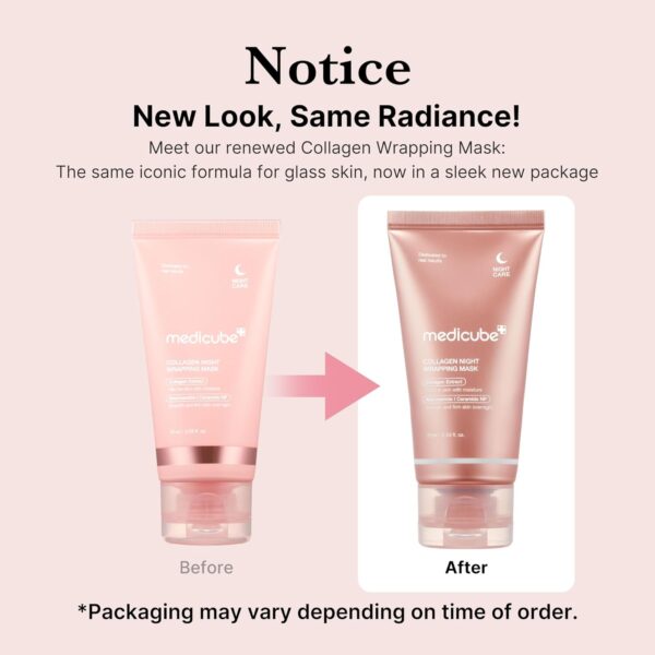medicube Collagen Overnight Wrapping Peel Off Facial Mask Pack - Elasticity & Hydration Care, Reduces Sagging