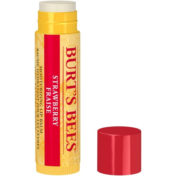 Burt's Bees 100% Natural Origin Moisturizing Lip Balm, Strawberry with Beeswax & Fruit Extracts