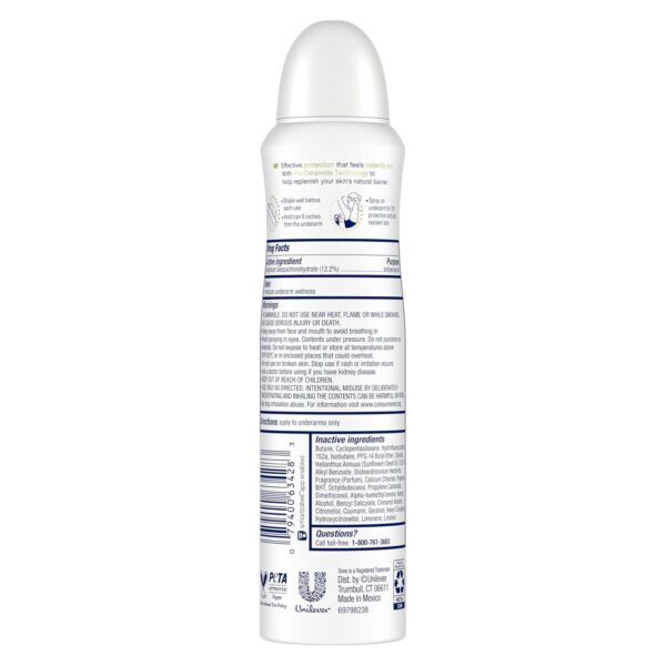 Dove Advanced Care Invisible Dry Spray Antiperspirant Deodorant Fresh 48-Hour Sweat and Odor Protecting Deodorant for Women