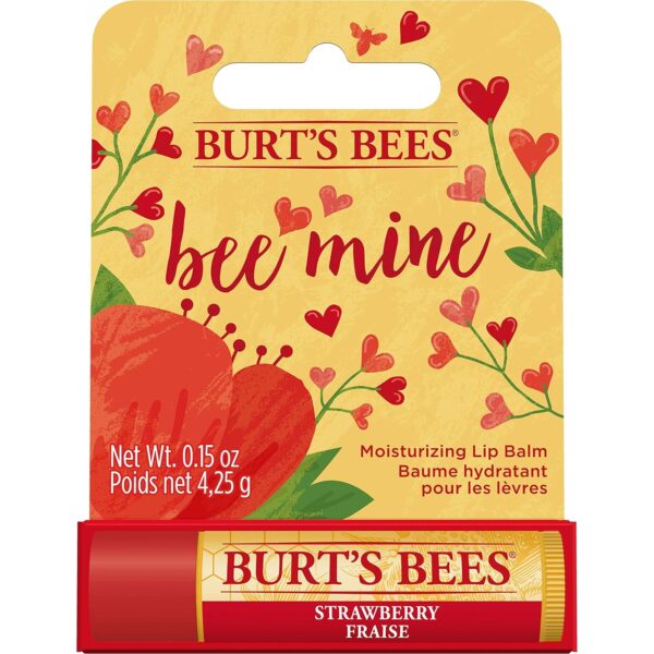 Burt's Bees 100% Natural Origin Moisturizing Lip Balm, Strawberry with Beeswax & Fruit Extracts