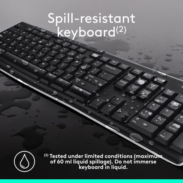 Logitech MK270 Wireless Keyboard And Mouse Combo For Windows