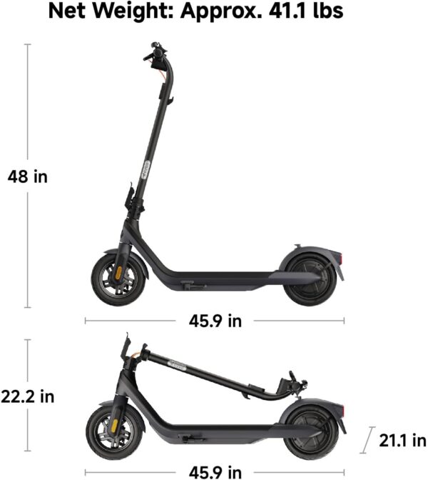 Segway Ninebot Kick Scooter E2/E2 Plus/E2 Pro/ES1L - Powerful Motor, 12.4-15.5 mph