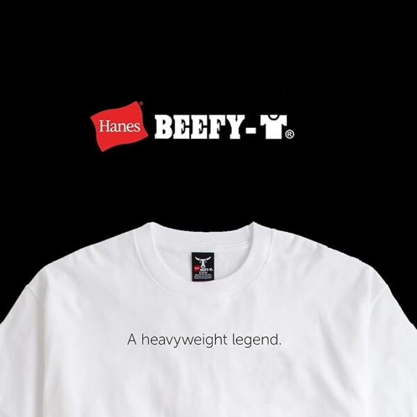 Hanes Men's Beefy-T T-Shirt, Heavyweight Cotton Tee, 1 Or 2 Pack, Big & Tall