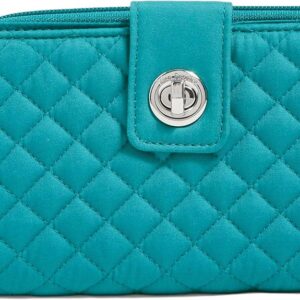 Vera Bradley Women's Cotton Turnlock Wallet with RFID Protection