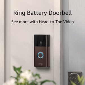 Ring Battery Doorbell, Head-to-Toe Video, Live View with Two-Way Talk, and Motion Detection