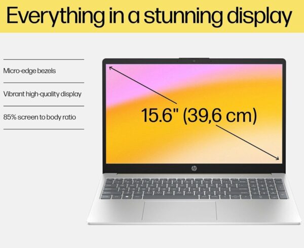 HP 15 15.6" FHD Laptop Intel Quad-Core Processor (Beat i3-1115G4), 16GB DDR4 RAM, 512GB