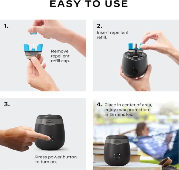 Thermacell E-Series Rechargeable Mosquito Repeller with 20’ Mosquito Protection Zone