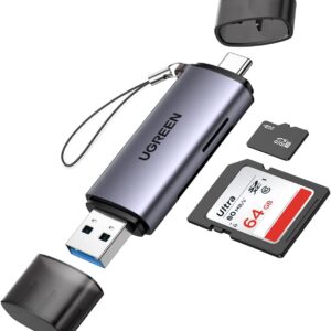 UGREEN SD Card Reader, USB C USB 3.0 Micro SD Card Reader Memory Card Reader Adapter for SD SDHC SDXC MicroSD