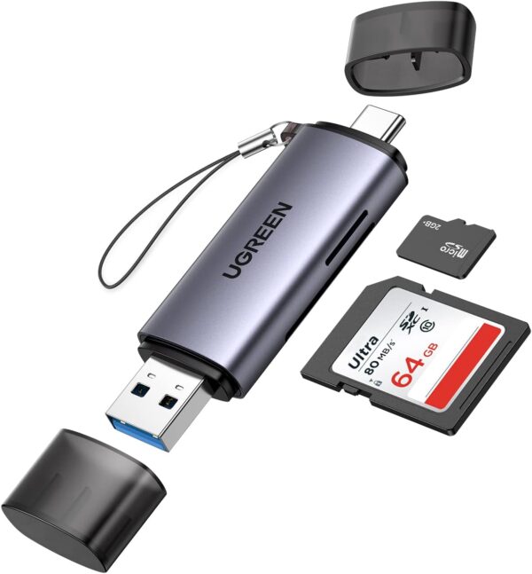 UGREEN SD Card Reader, USB C USB 3.0 Micro SD Card Reader Memory Card Reader Adapter for SD SDHC SDXC MicroSD