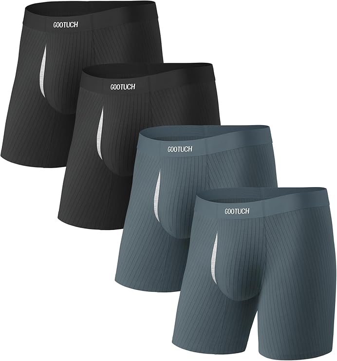61Bed7Thuxl._Ac_Sy741_ GOOTUCH Men's Modal Breathable Underwear, Moisture Wicking Odor Control Boxer Briefs