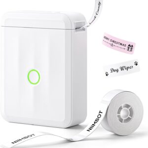 NIIMBOT D110 Upgraded Version Mini Label Maker Machine with Tape, Portable Bluetooth Thermal Printer