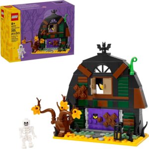 LEGO Halloween Barn Building Toy - Room Decor & Pretend Play Set - Halloween Toys & Crafts for Kids